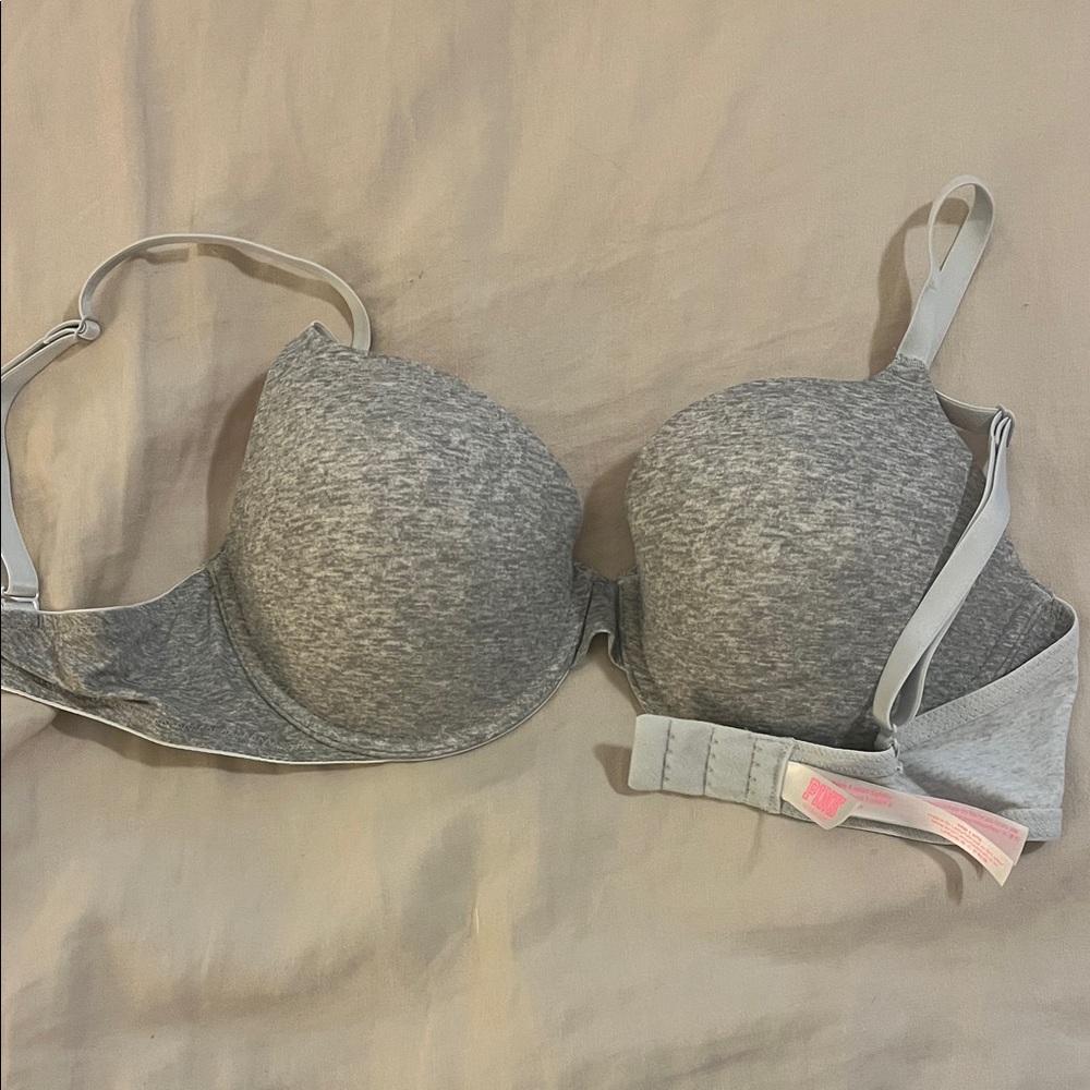 PINK Victoria's Secret Heather Gray Bra